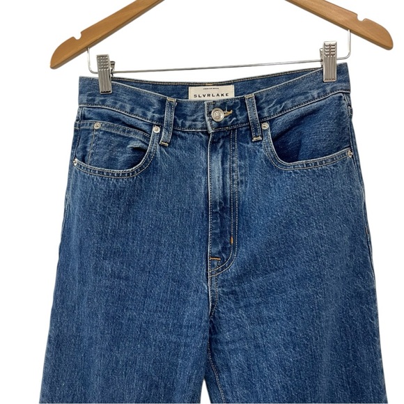 Slvrlake Sweet Memory London Jeans Medium Wash Straight Leg High Waist  27 - Picture 5 of 11